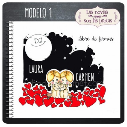 Libro Firmas Boda Chicas Noches De Amor